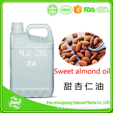 Factory supply pure natural sweet almond carrier oil bulk
